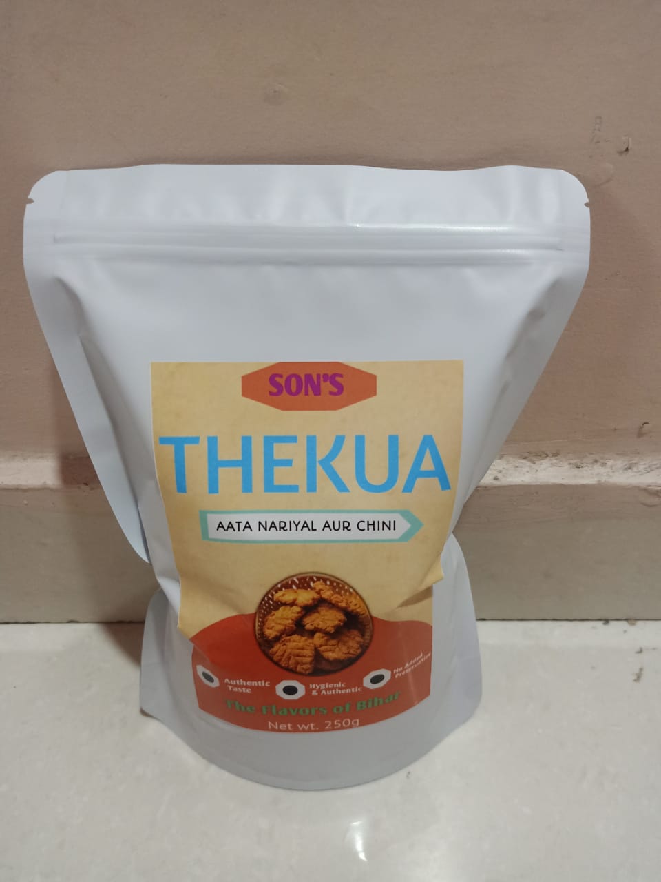 SON'S thekua Flavour aata nariyal aur chini